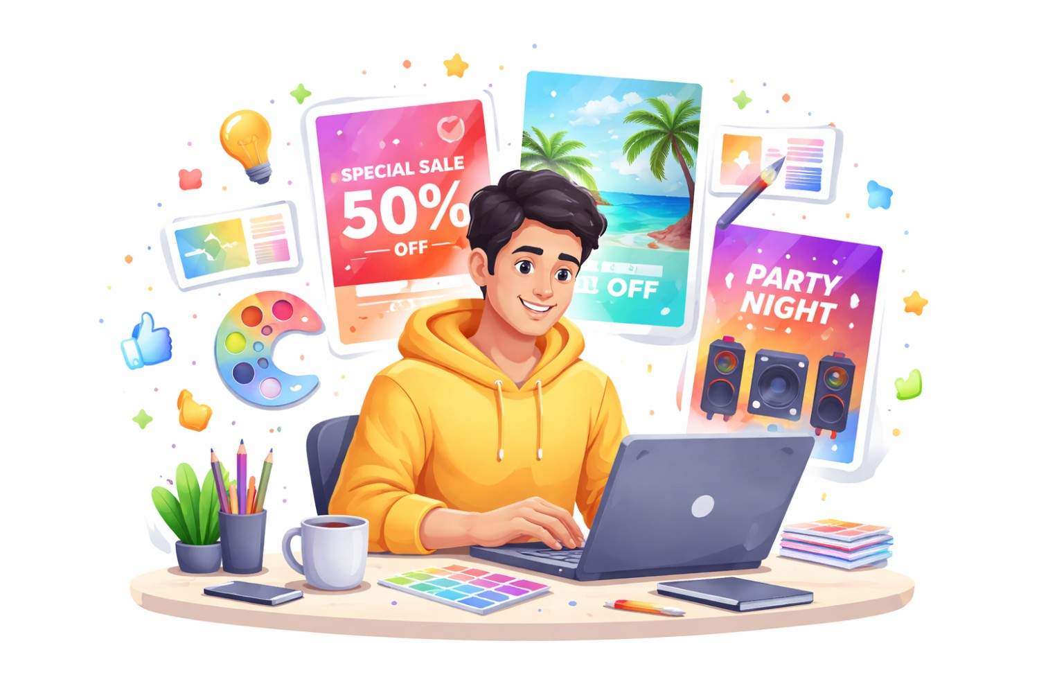 Free AI Poster Maker: Stunning & Easy Designs kaise banaye Easily