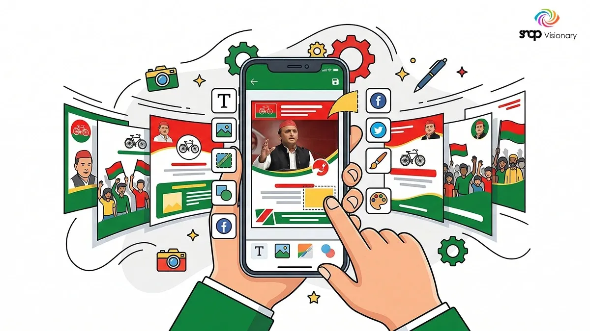 Samajwadi Party Poster Maker App: Easily Political Posters Kaise Banaye