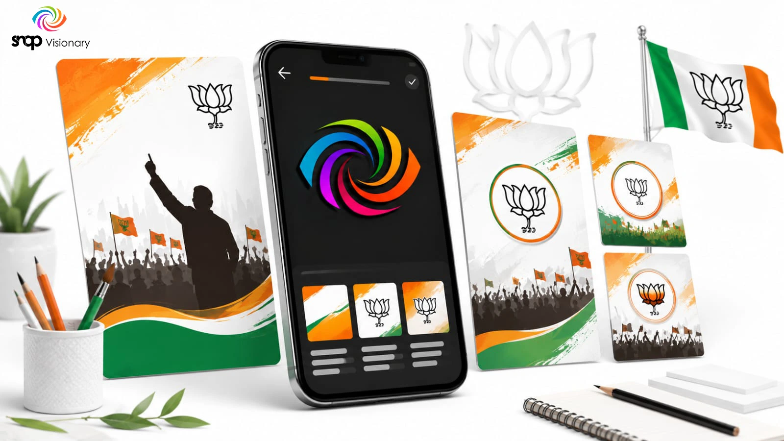 BJP Poster Making App: Easily Political Posters Kaise Banaye
